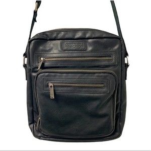 Kenneth Cole Reaction Black Laptop Crossbody Bag